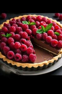  Raspberry Chocolate Tart